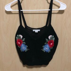 American Eagle Knit Cropped Tank